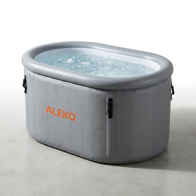 Inflatable Cold Ice Plunge Portable Bath Tub with Cover — Studio Shot