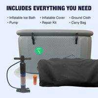 Inflatable Cold Ice Plunge Portable Bath Tub with Cover