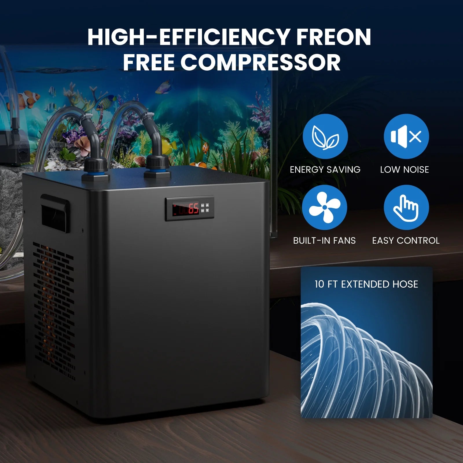 79 Gal Aquarium Chiller Water Chiller Hydroponic 1/3 HP Tank Cooler