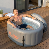 Inflatable Cold Ice Plunge Portable Bath Tub with Cover — Lifestyle